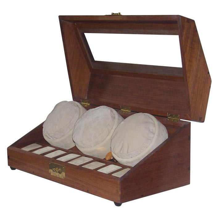 3 or 6 Watch winder in rosewood with 8 watches storage