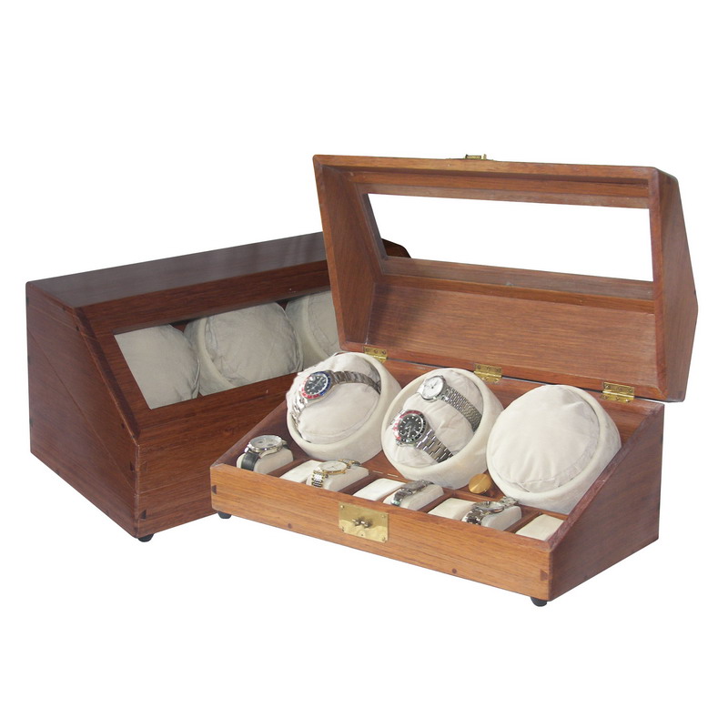 3 or 6 Watch winder in rosewood with 8 watches storage