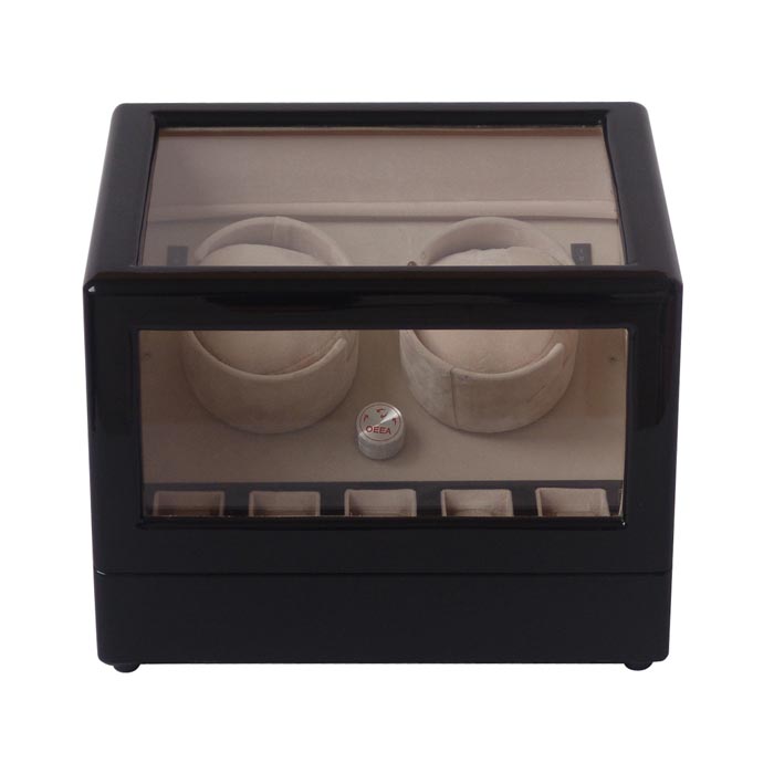 Double watch winder with watch case