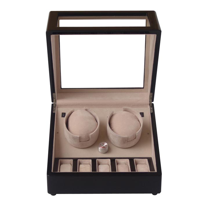 Double watch winder with watch case