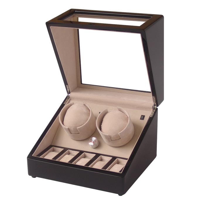 Double watch winder with watch case