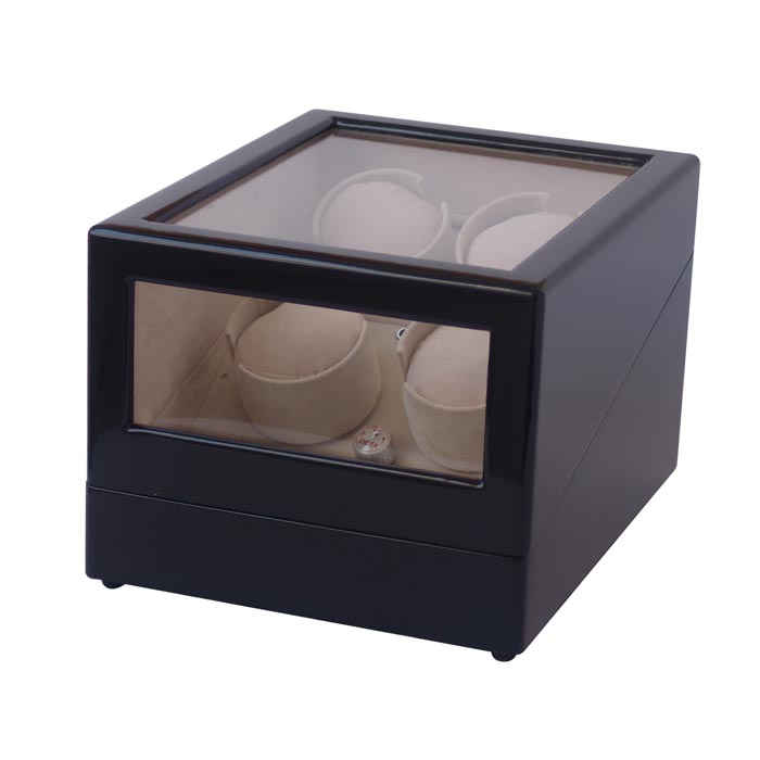 Quad watch winder with watch case