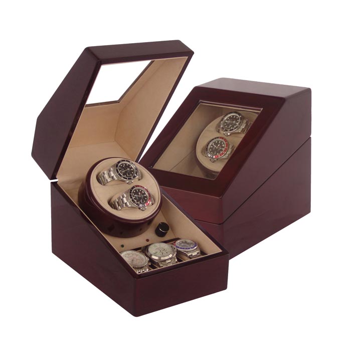 OEEA 2 watch winder with 3 watch case