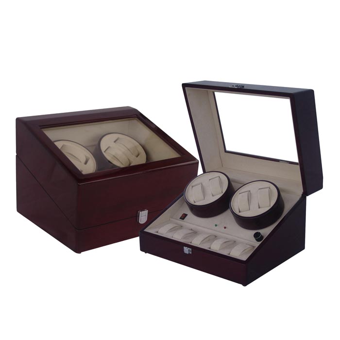 OEEA Quad watch winder with 6 watches case