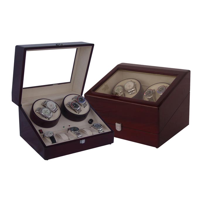 OEEA Quad watch winder with 6 watches case