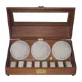 Triple watch winder in rosewood