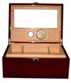 25 50 cigar glass top humidor