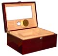 25 50 cigar glass top humidor