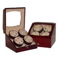 Automatic wood watch winder